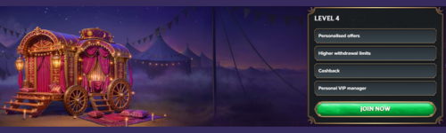 Astromania VIP Level 4 banner highlighting premium rewards and exclusive VIP benefits